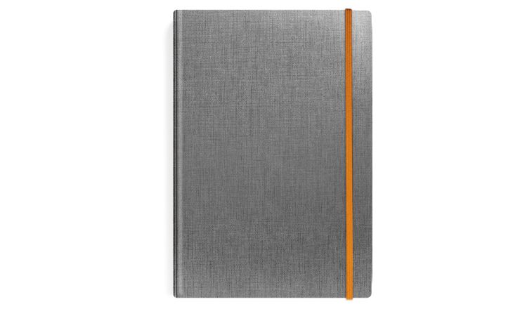 notes książkowy A5 popielaty
